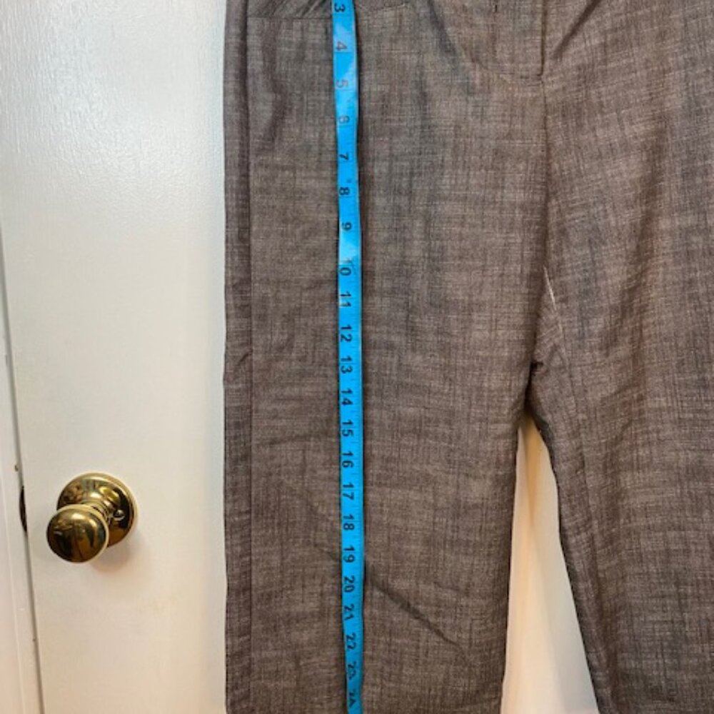 IZ Byer Gray/Brown Capri Dress pants - Picture 3 of 8